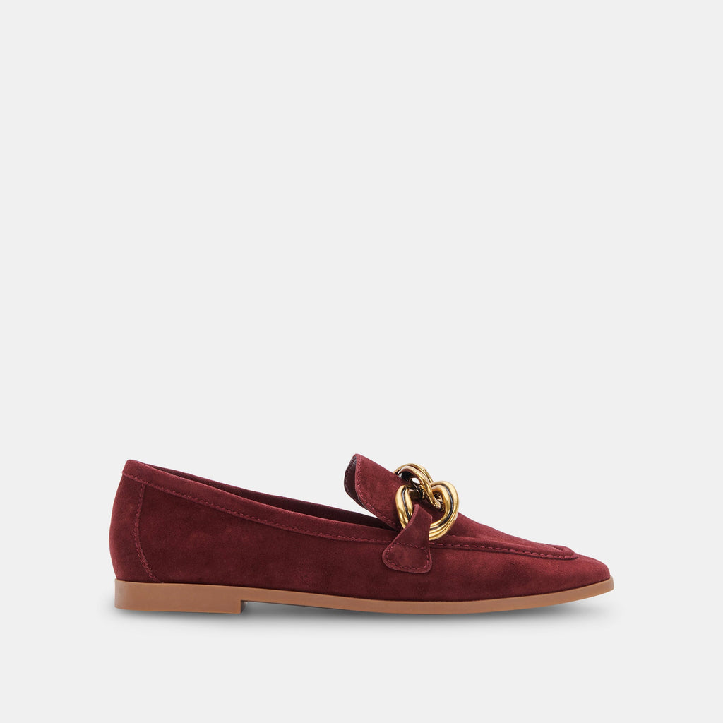 CRYS LOAFERS MAROON SUEDE - re:vita - image 1