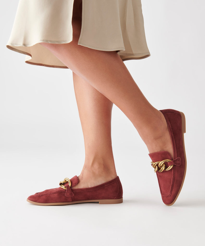 CRYS LOAFERS MAROON SUEDE - re:vita - image 4