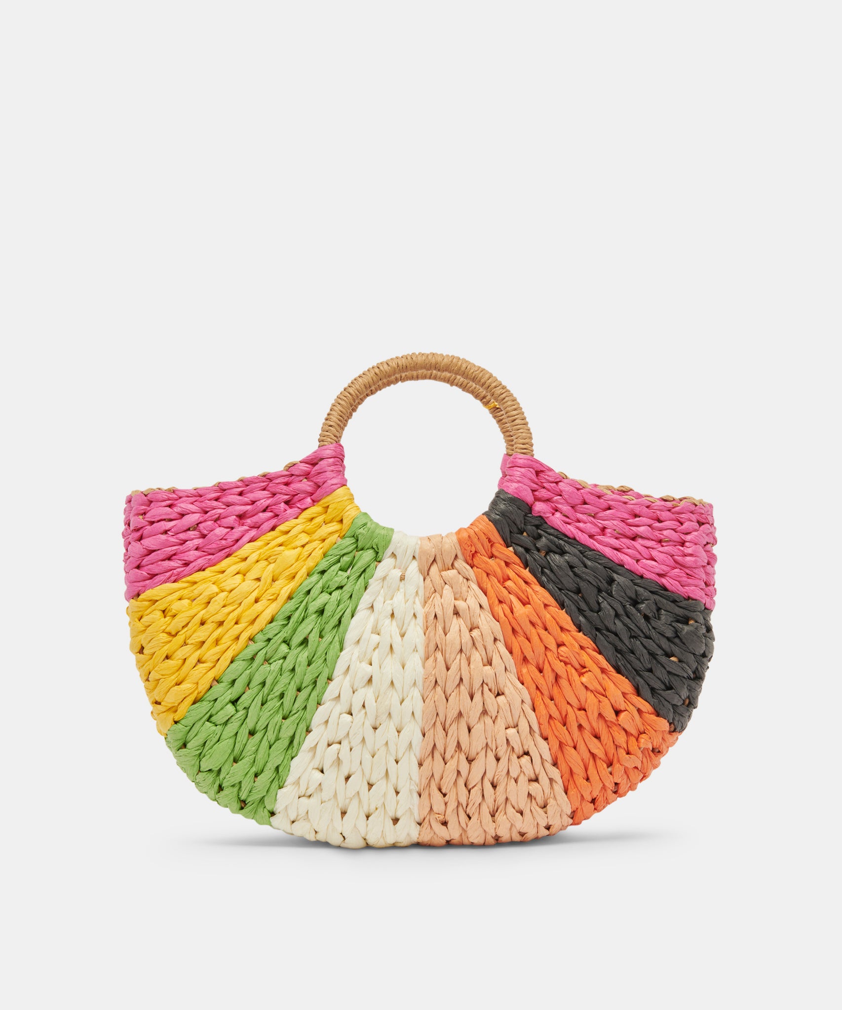 ESTELLE HANDBAG MULTI RAFFIA