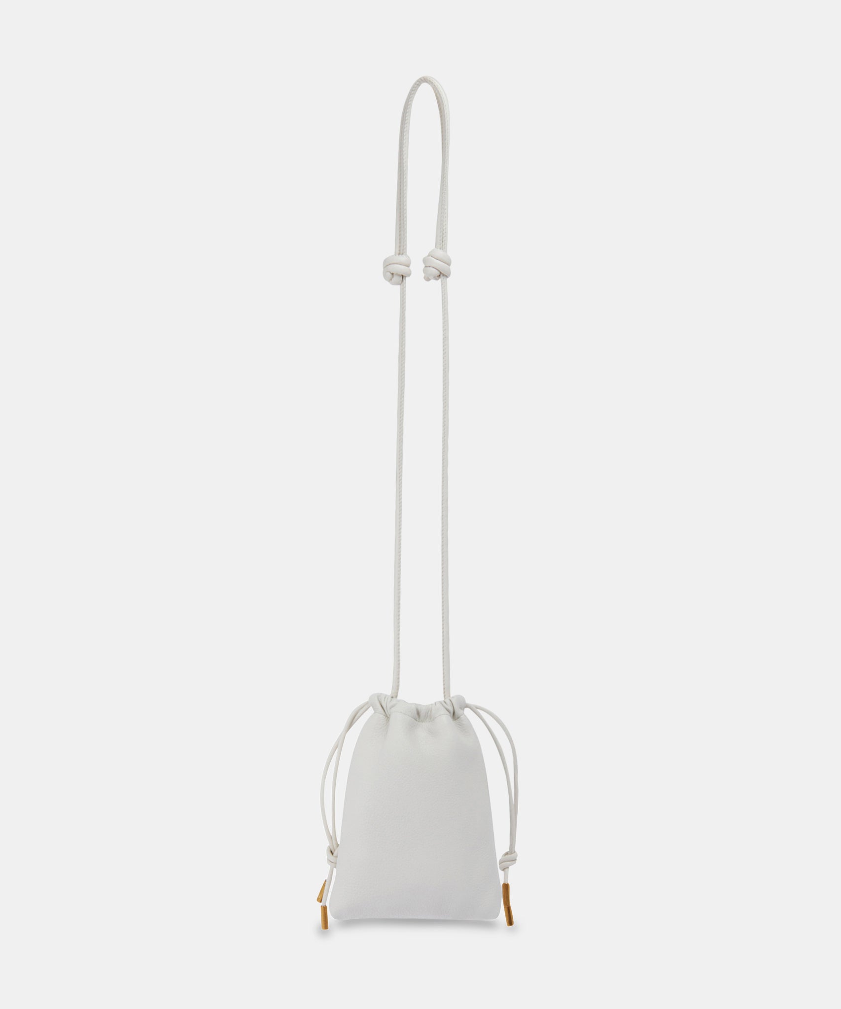 EVIE PHONE POUCH IVORY LEATHER - view 6
