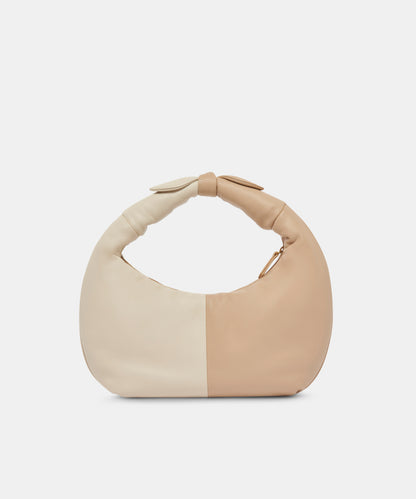 PATTI HANDBAG DUNE IVORY SOFT NAPPA LEATHER
