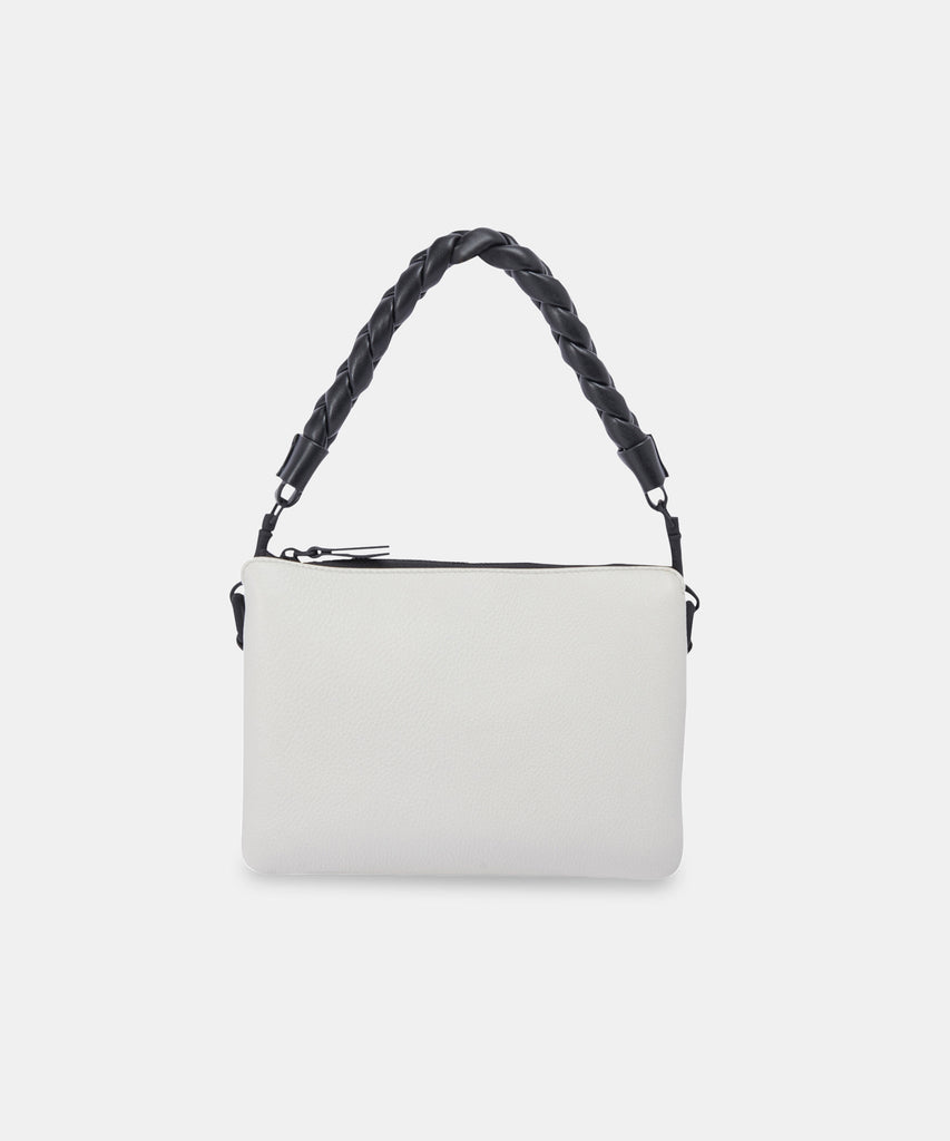 PEYTON CROSSBODY BAG BLACK IVORY LEATHER revita Dolce Vita