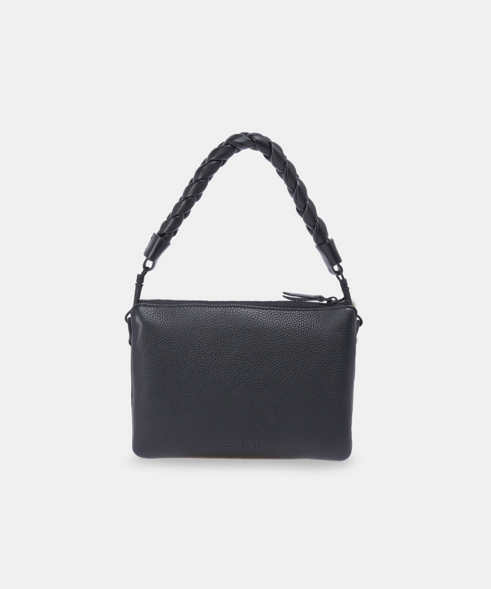 PEYTON CROSSBODY BAG BLACK IVORY LEATHER revita Dolce Vita