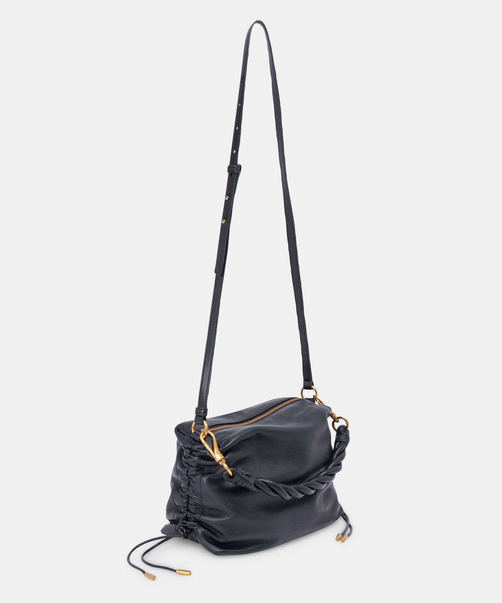 PRESTON SHOULDER/CROSSBODY BLACK LEATHER - view 3