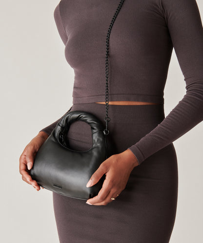 SOFIE CROSSBODY BLACK SOFT NAPPA LEATHER
