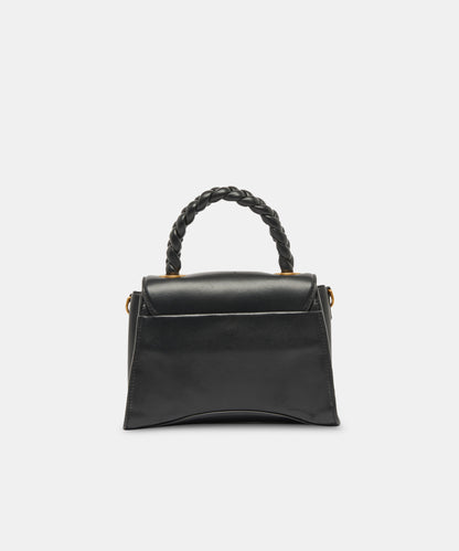 TATUM HANDBAG BLACK SOFT NAPPA LEATHER