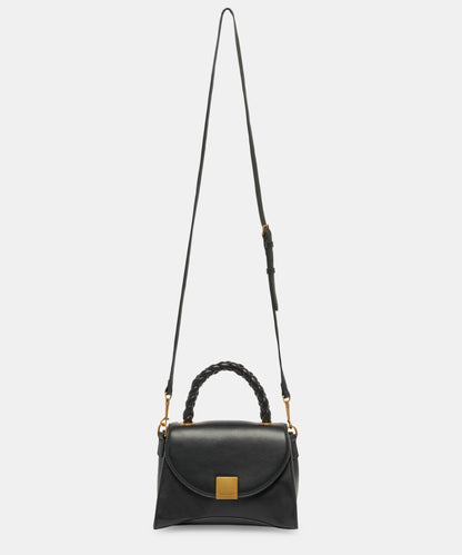 TATUM HANDBAG BLACK SOFT NAPPA LEATHER