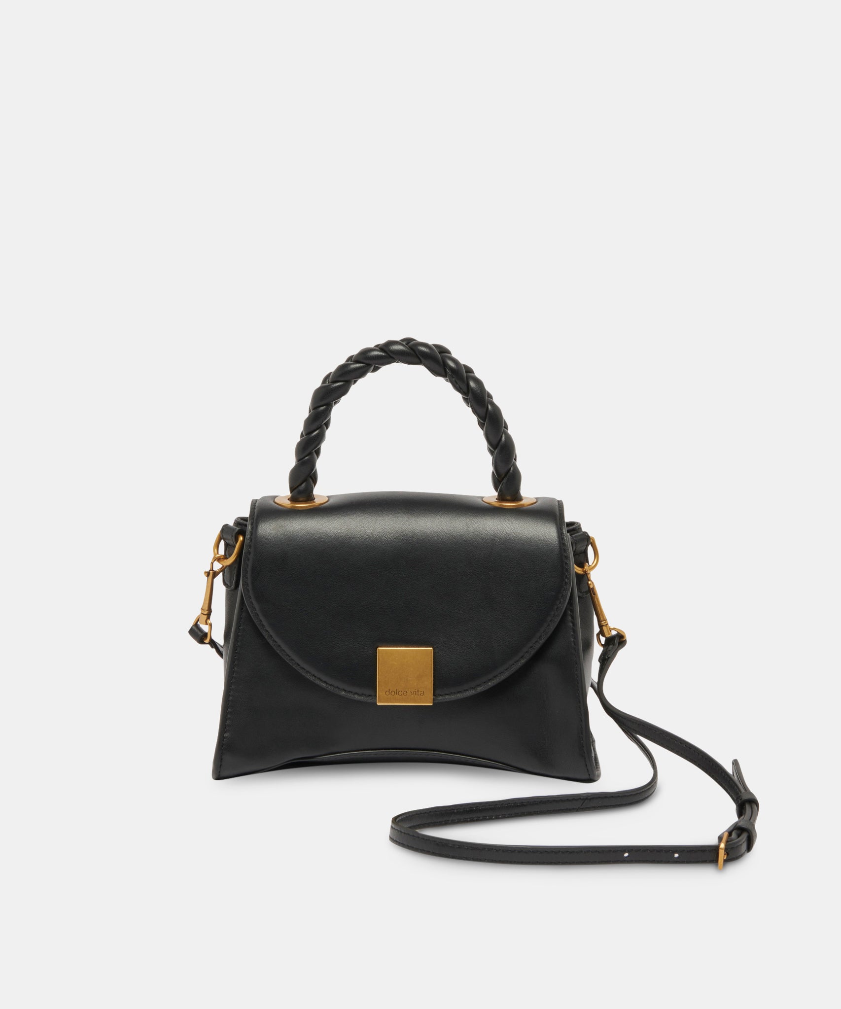 TATUM HANDBAG BLACK SOFT NAPPA LEATHER - view 7