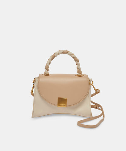 TATUM HANDBAG DUNE IVORY SOFT NAPPA LEATHER