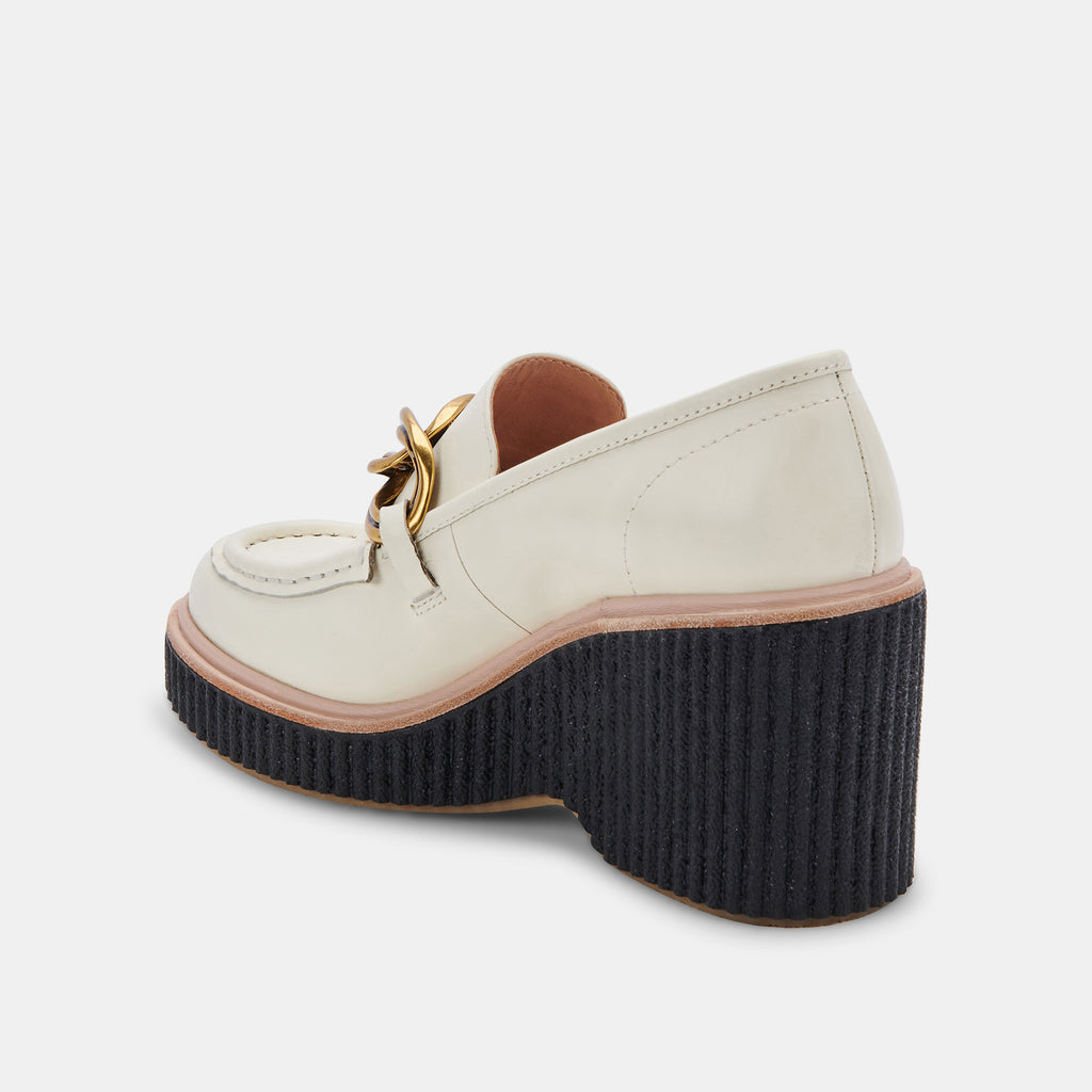 BRENAN WEDGES OFF WHITE LEATHER - image 6