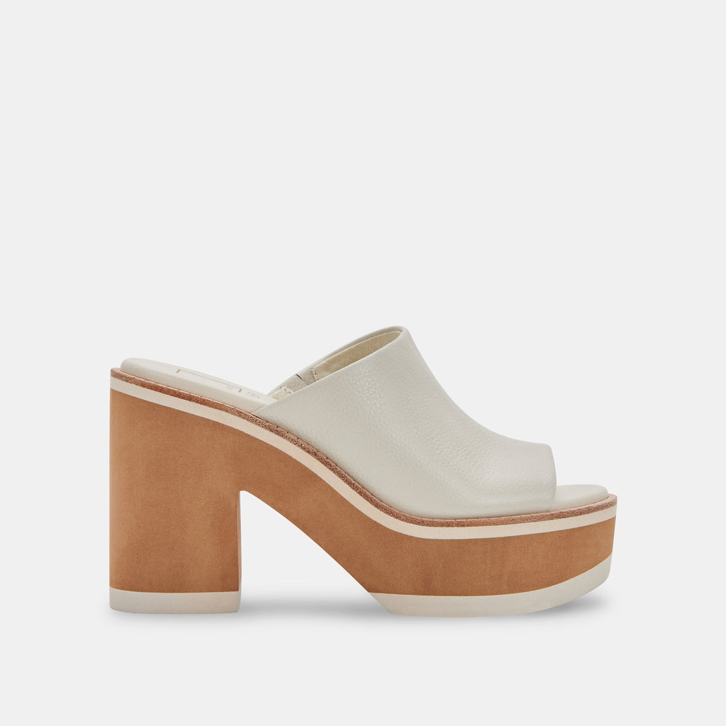EMERY HEELS IN IVORY LEATHER -   Dolce Vita - image 1