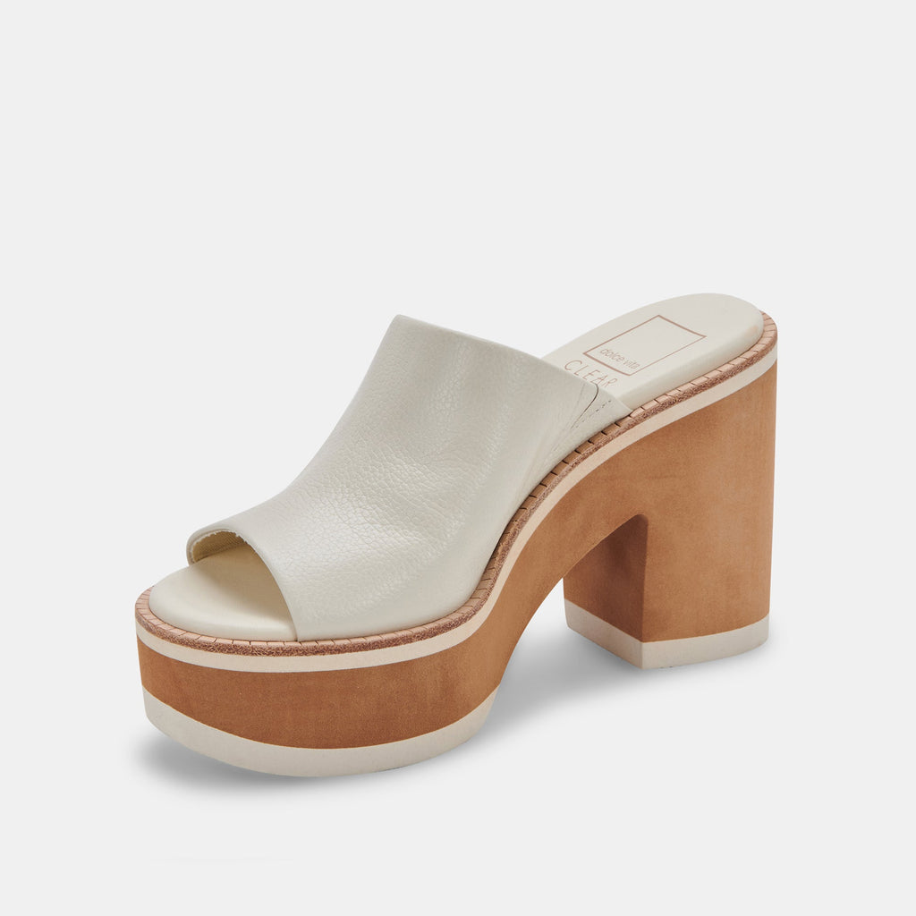 EMERY HEELS IN IVORY LEATHER -   Dolce Vita - image 5