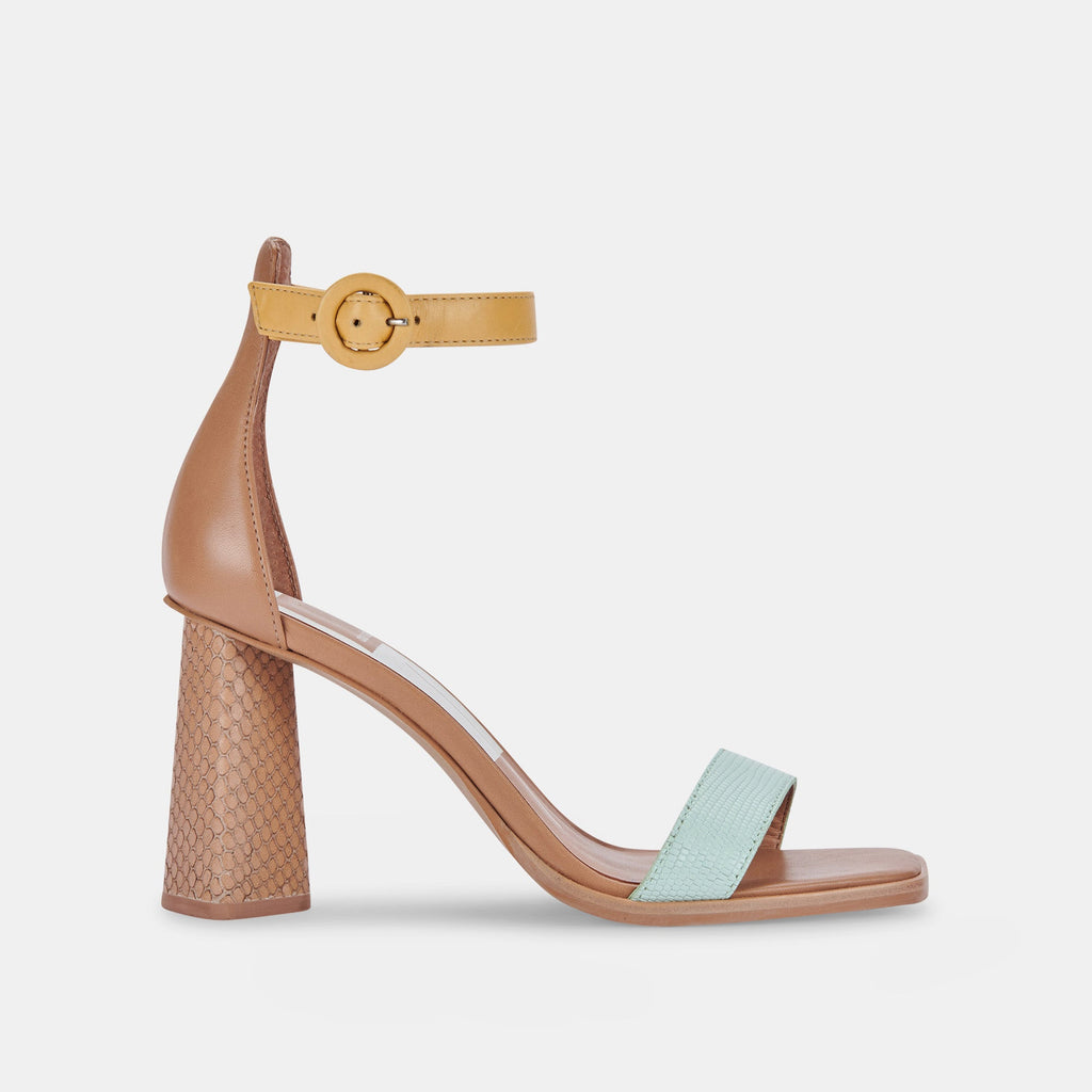 FIONNA HEELS IN MINT MULTI EMBOSSED LEATHER -   Dolce Vita - image 1