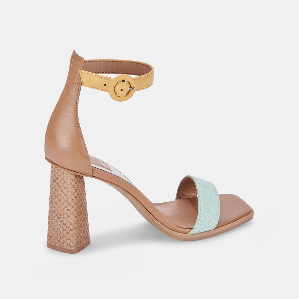 FIONNA HEELS IN MINT MULTI EMBOSSED LEATHER -   Dolce Vita - image 3