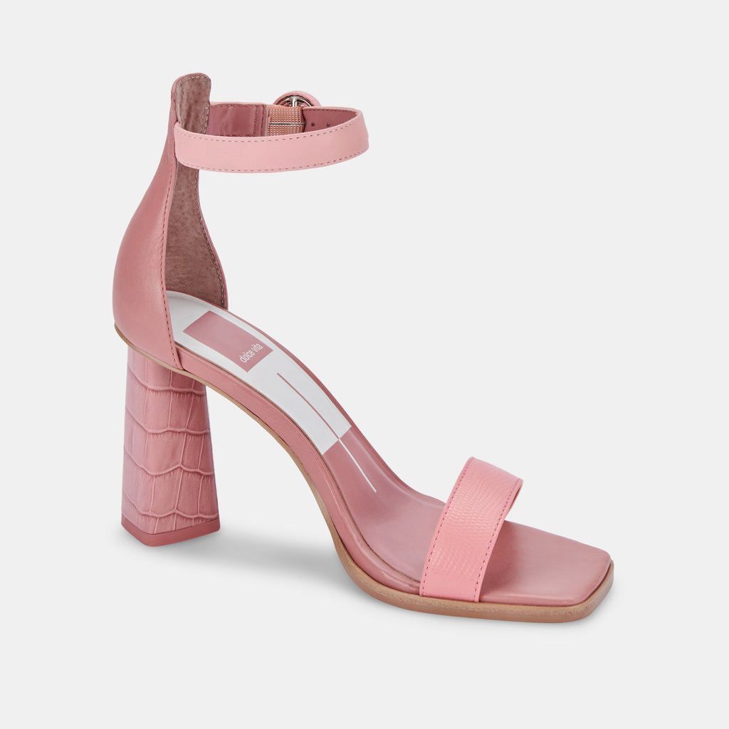 FIONNA HEELS IN PINK MULTI EMBOSSED LEATHER -   Dolce Vita - image 2