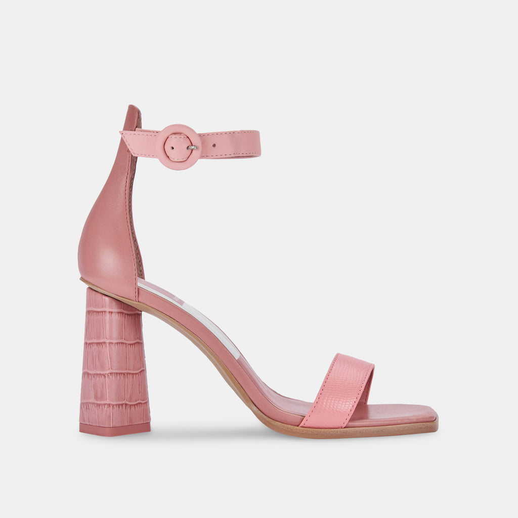 FIONNA HEELS IN PINK MULTI EMBOSSED LEATHER -   Dolce Vita - image 1