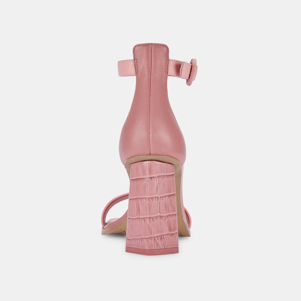 FIONNA HEELS IN PINK MULTI EMBOSSED LEATHER -   Dolce Vita - image 7