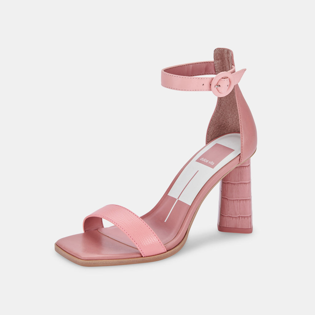 FIONNA HEELS IN PINK MULTI EMBOSSED LEATHER -   Dolce Vita - image 4