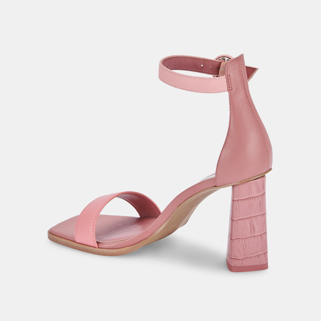 FIONNA HEELS IN PINK MULTI EMBOSSED LEATHER -   Dolce Vita - image 5