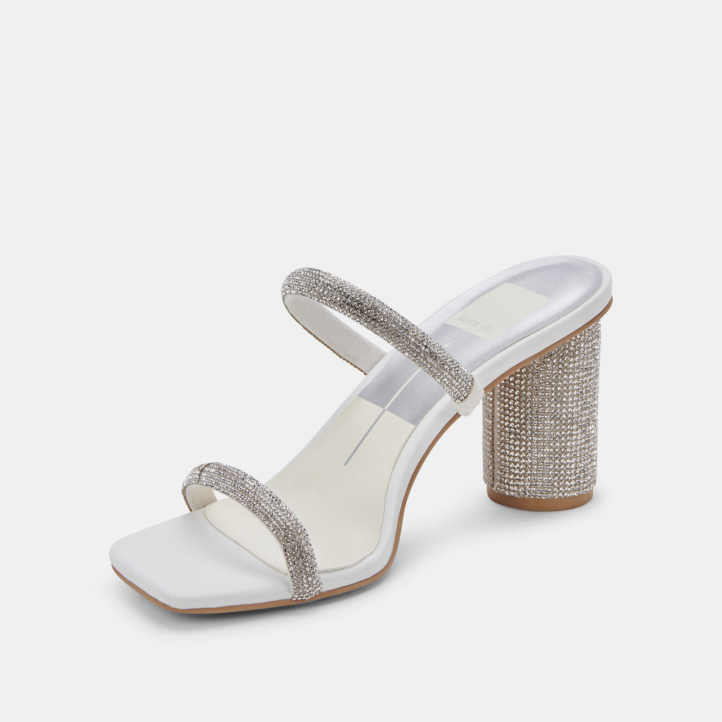 Pvc Crystal Wedding Shoes Heel | Women's Rhinestone Sandal | Wedding  Slippers Heel - Women's Slippers - Aliexpress