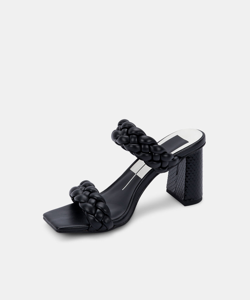 Paily heels in black stella Clearance
