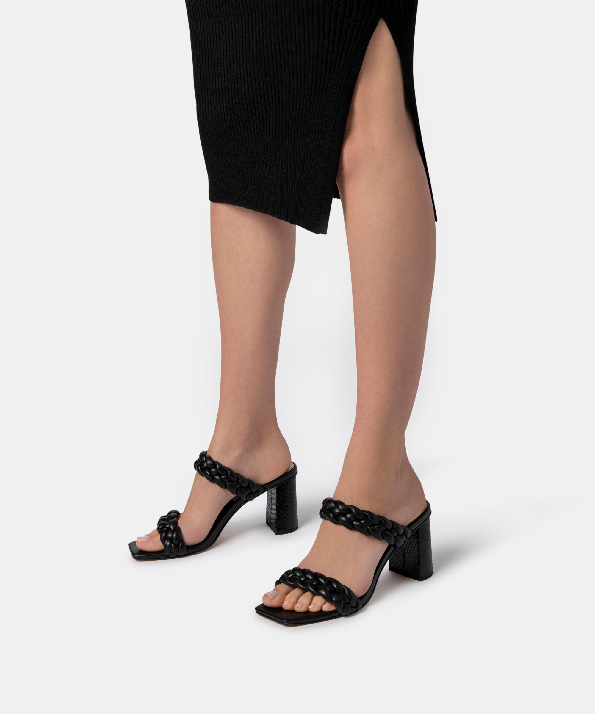 Paily heels in black stella Clearance