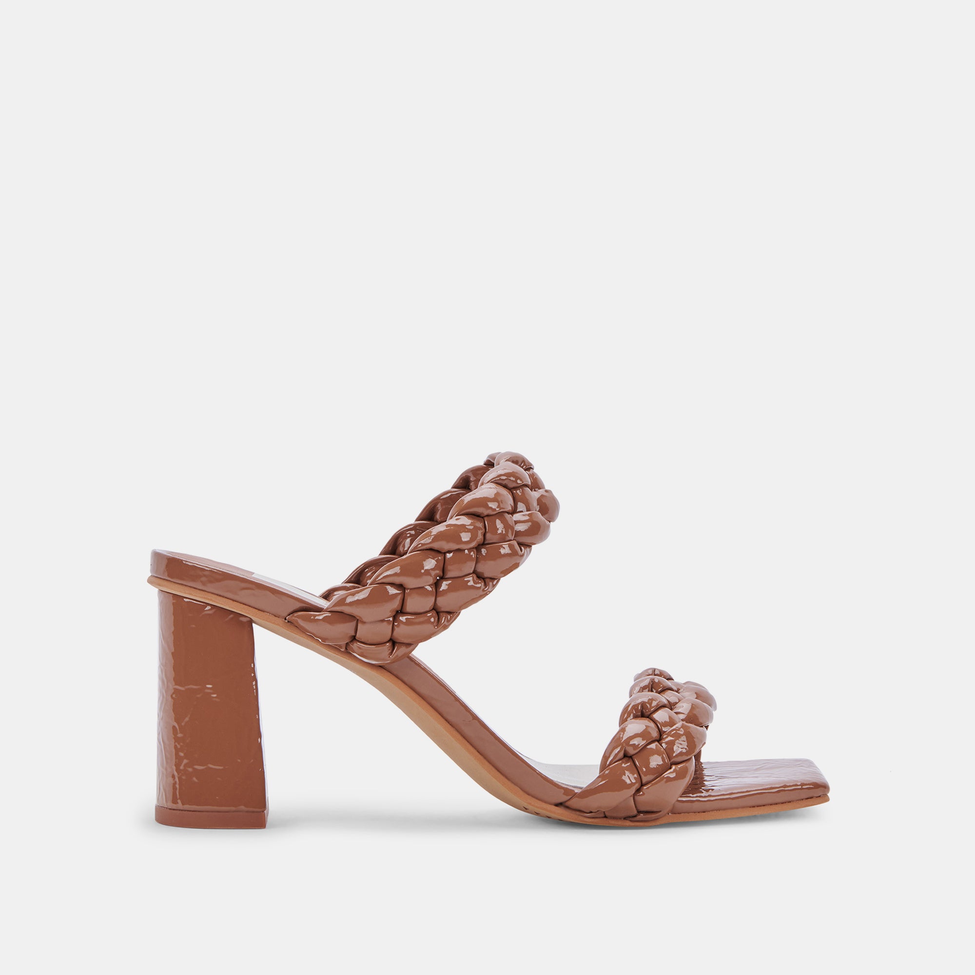 PAILY HEELS TAUPE PATENT STELLA