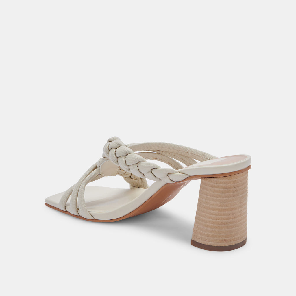 PIPIN HEELS IVORY EMBOSSED LEATHER - image 7