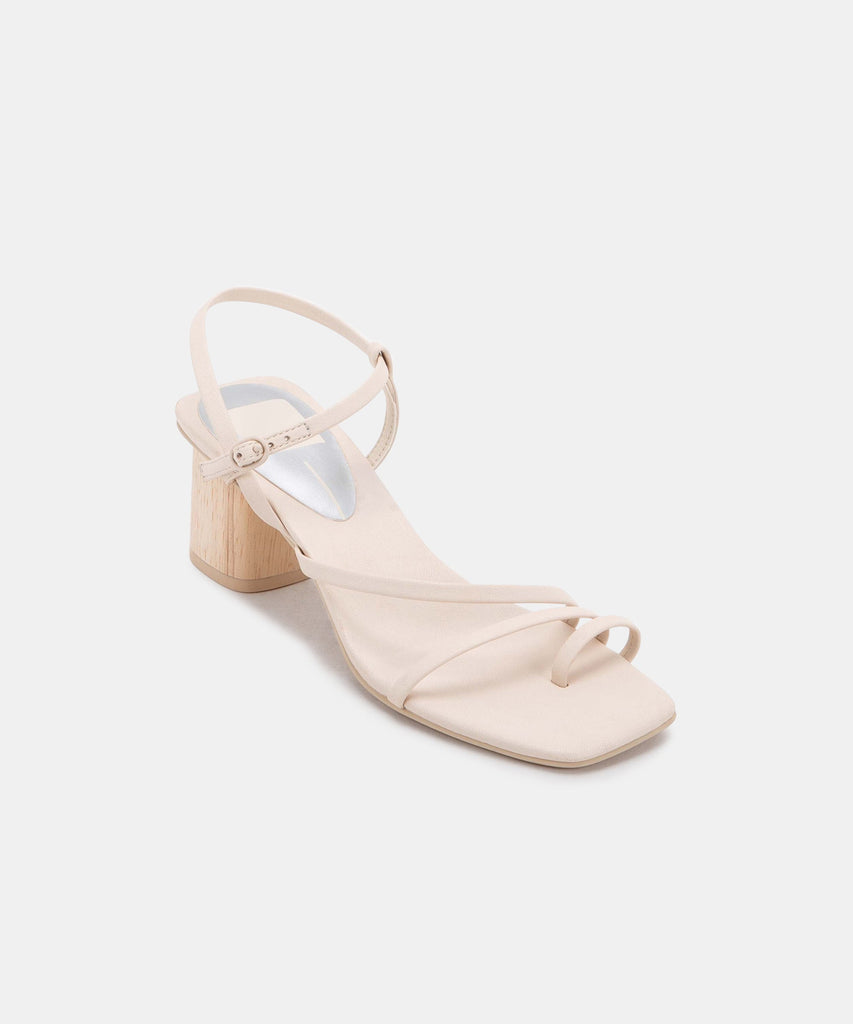 ZYDA HEELS IN IVORY LEATHER -   Dolce Vita - image 3