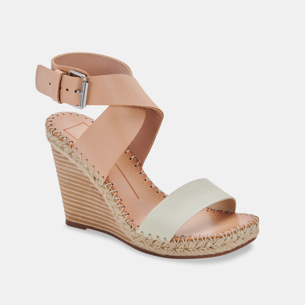 NEZZA WEDGES NATURAL MULTI LEATHER - image 2