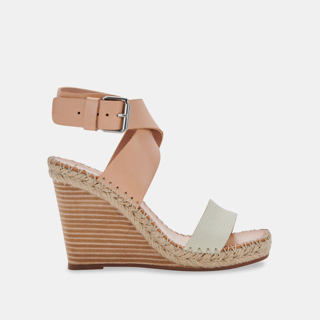 NEZZA WEDGES NATURAL MULTI LEATHER - image 1