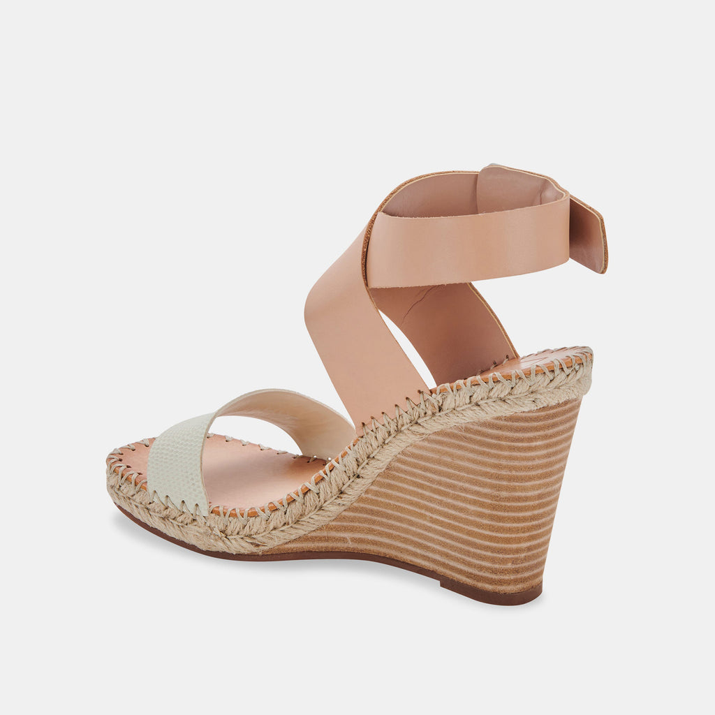 NEZZA WEDGES NATURAL MULTI LEATHER - image 5