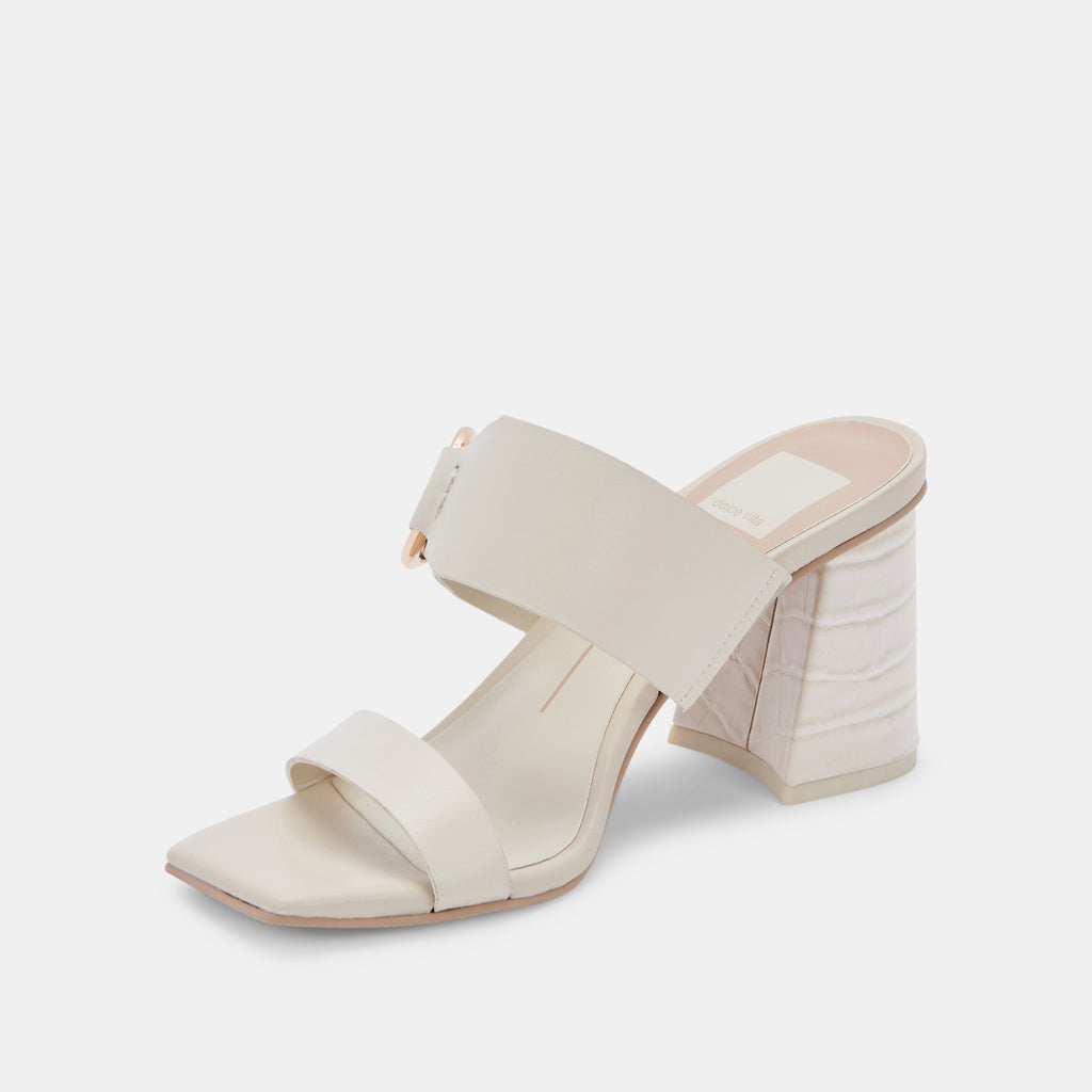 PALYCE HEELS IVORY LEATHER - image 7