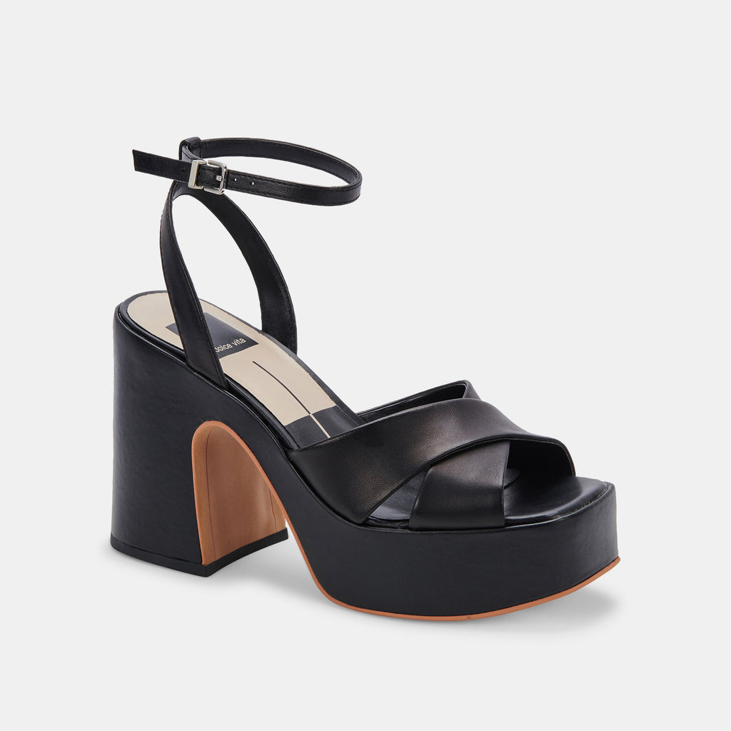 Wide Fit Square Toe Barely There Platform Heel | boohoo