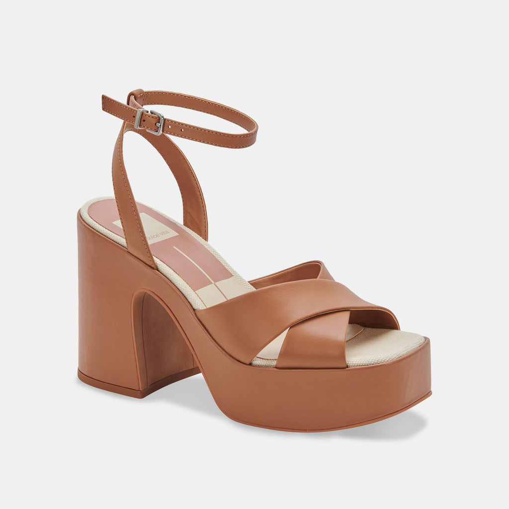 WESSI HEELS IN CARAMEL LEATHER -   Dolce Vita - image 3