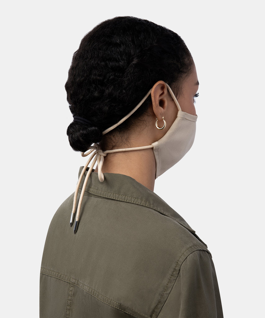 FACE COVERING IN NATURAL FABRIC -   Dolce Vita - image 3