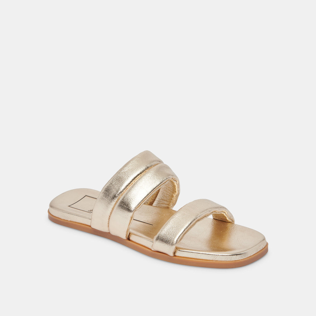 ADORE SANDALS GOLD METALLIC LEATHER - image 3