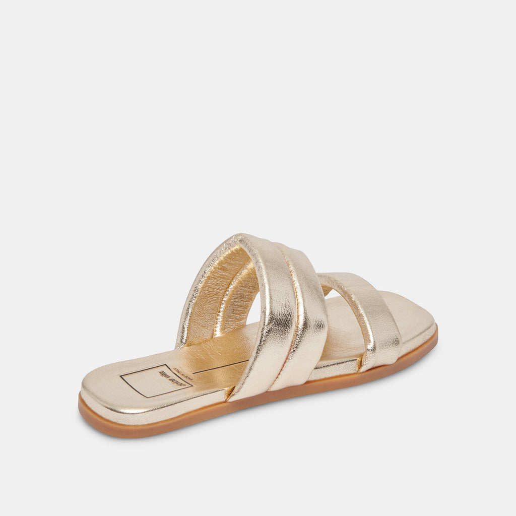 ADORE SANDALS GOLD METALLIC LEATHER - image 5