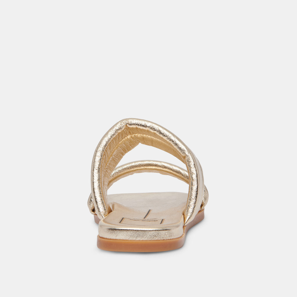 ADORE SANDALS GOLD METALLIC LEATHER - image 10