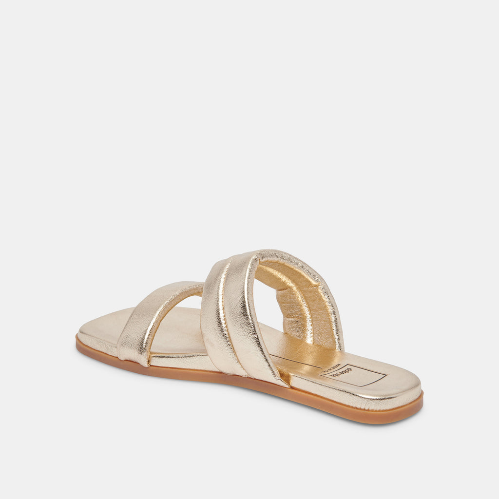 ADORE SANDALS GOLD METALLIC LEATHER - image 8