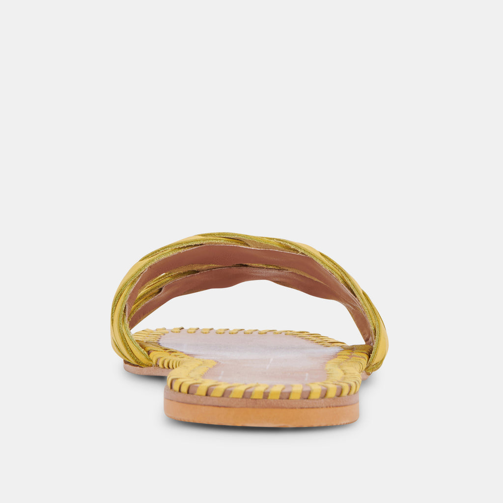 AVANNA SANDALS YELLOW LEATHER - image 7