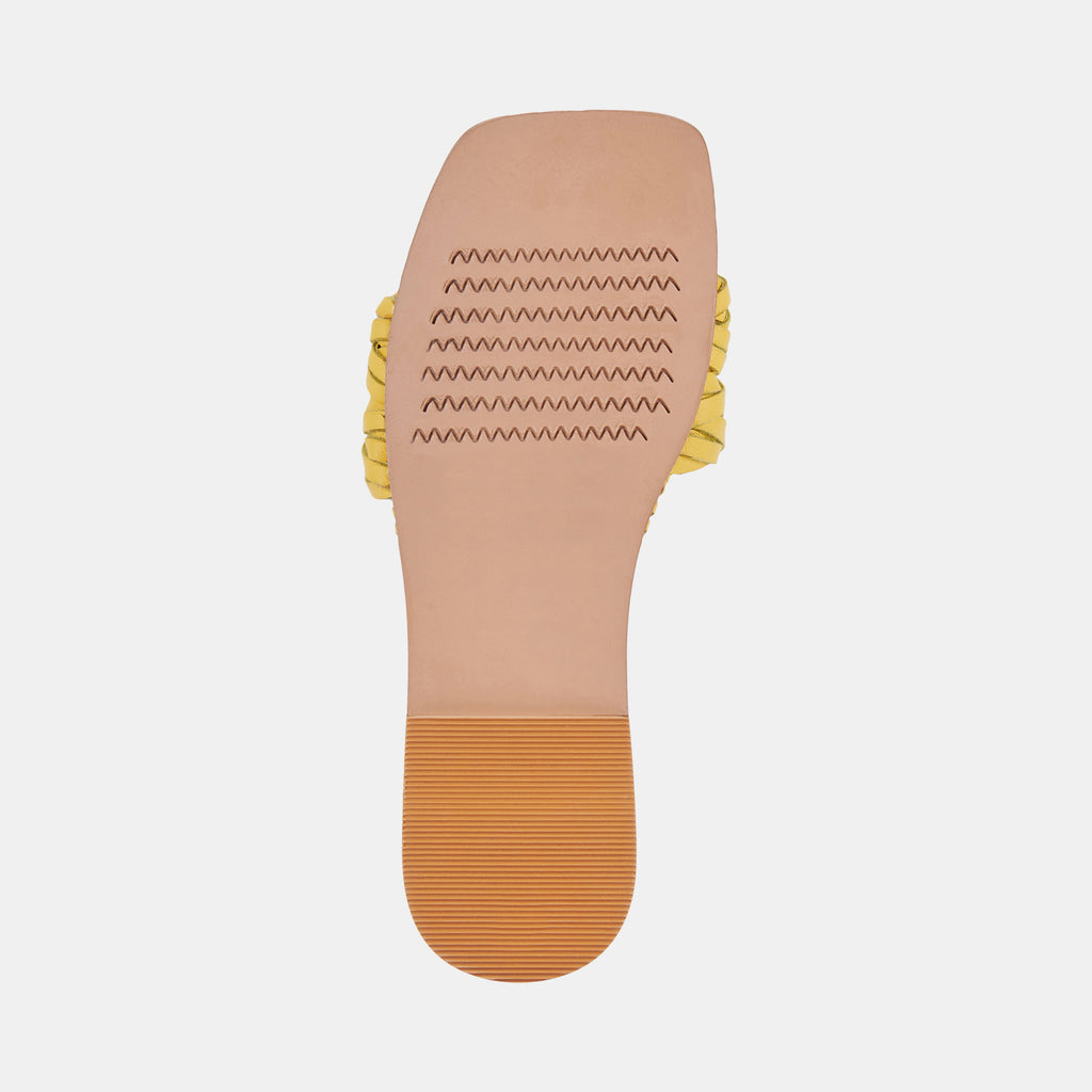 AVANNA SANDALS YELLOW LEATHER - image 9