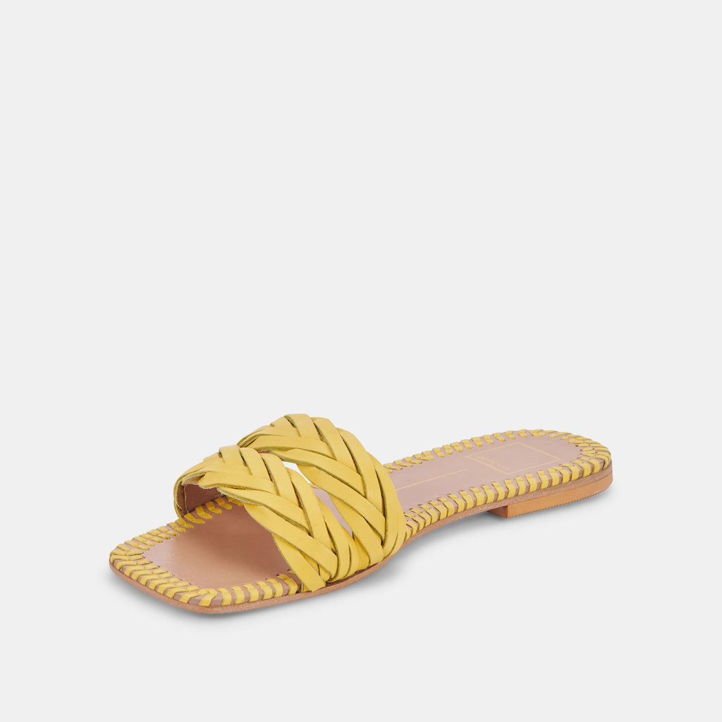 AVANNA SANDALS YELLOW LEATHER - image 4