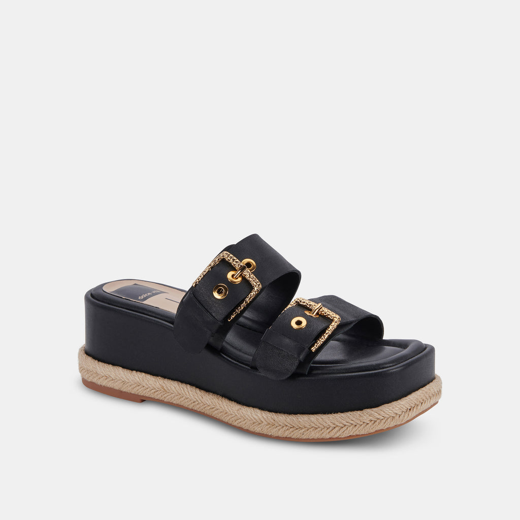 CANYON SANDALS BLACK LEATHER - image 2