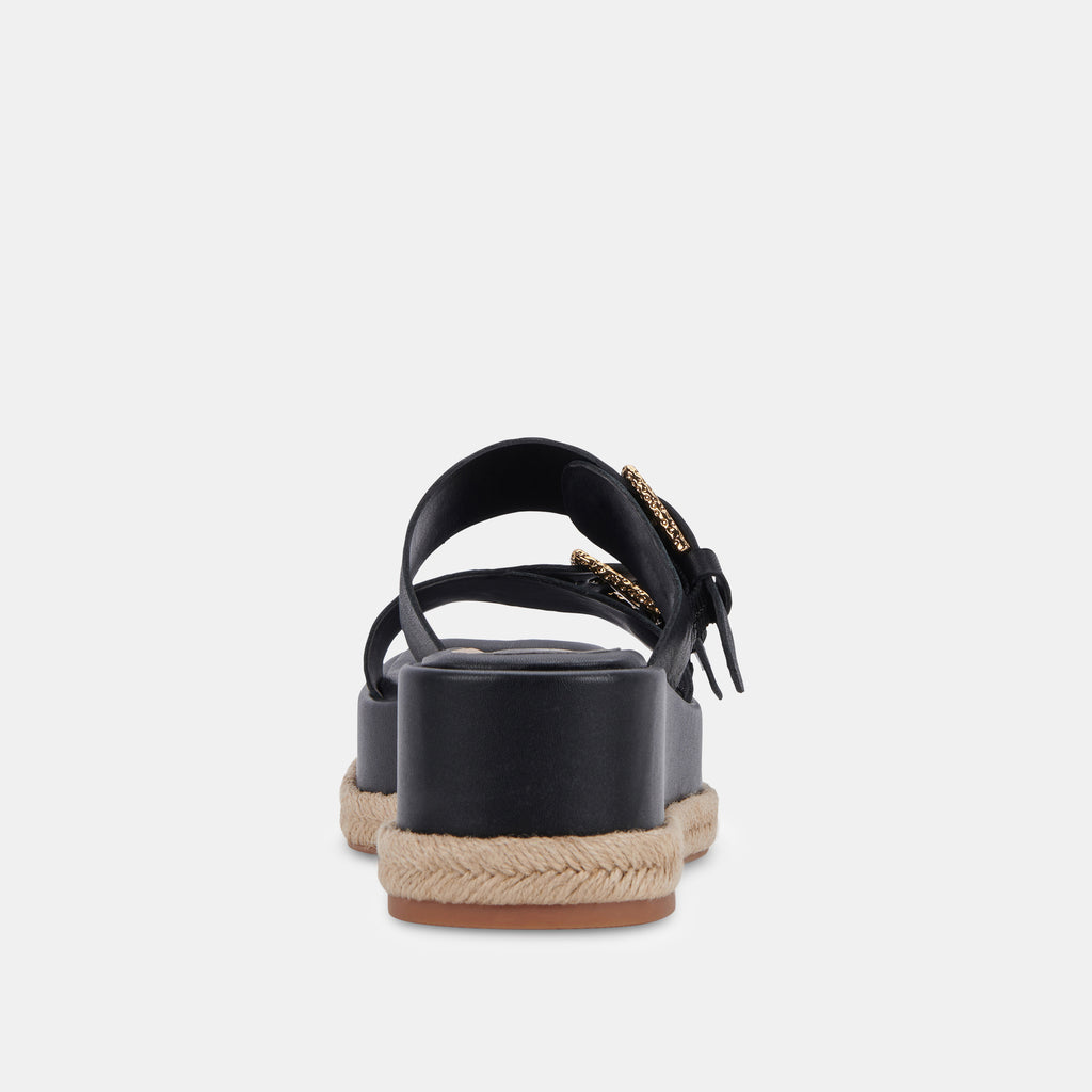 CANYON SANDALS BLACK LEATHER - image 7