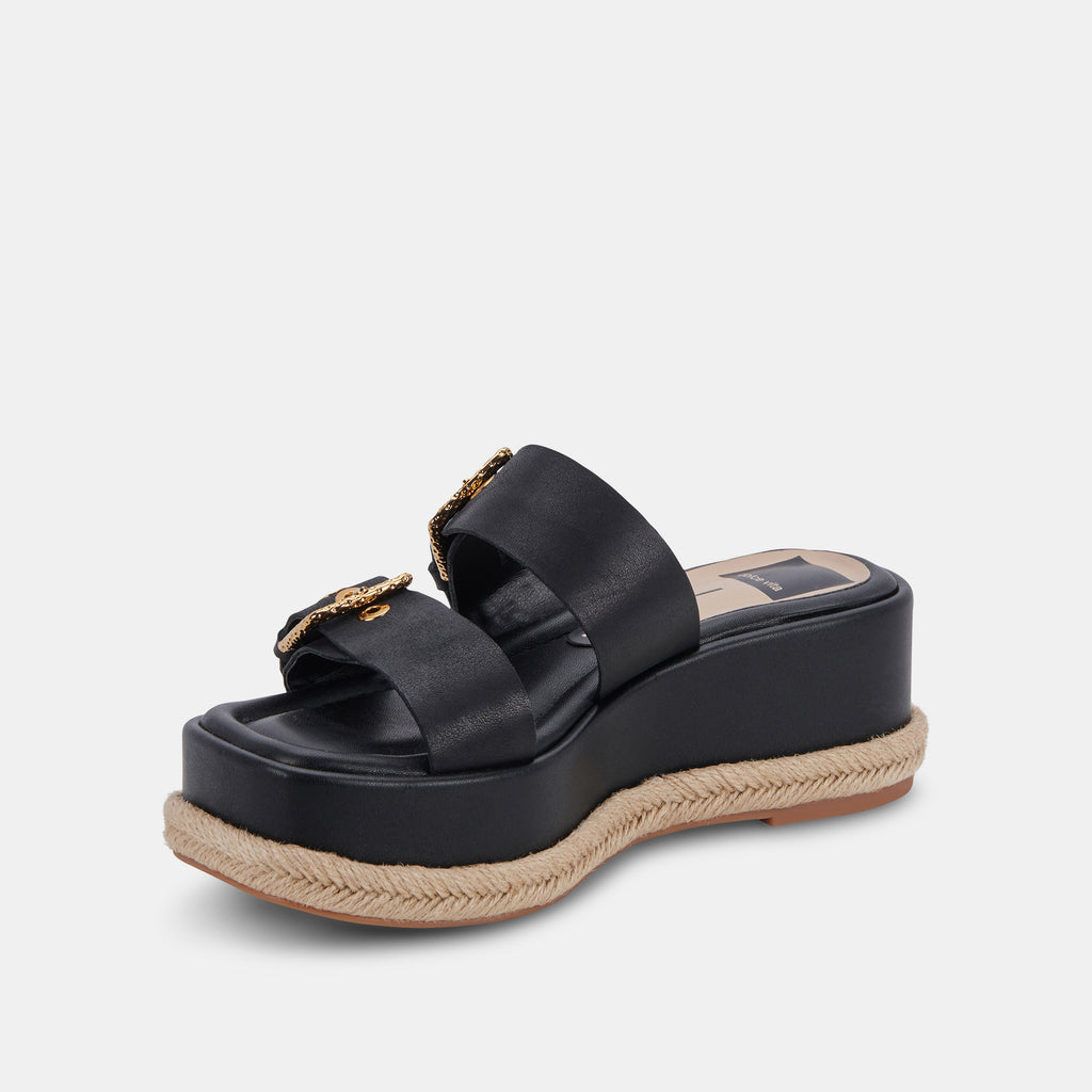 CANYON SANDALS BLACK LEATHER - image 4