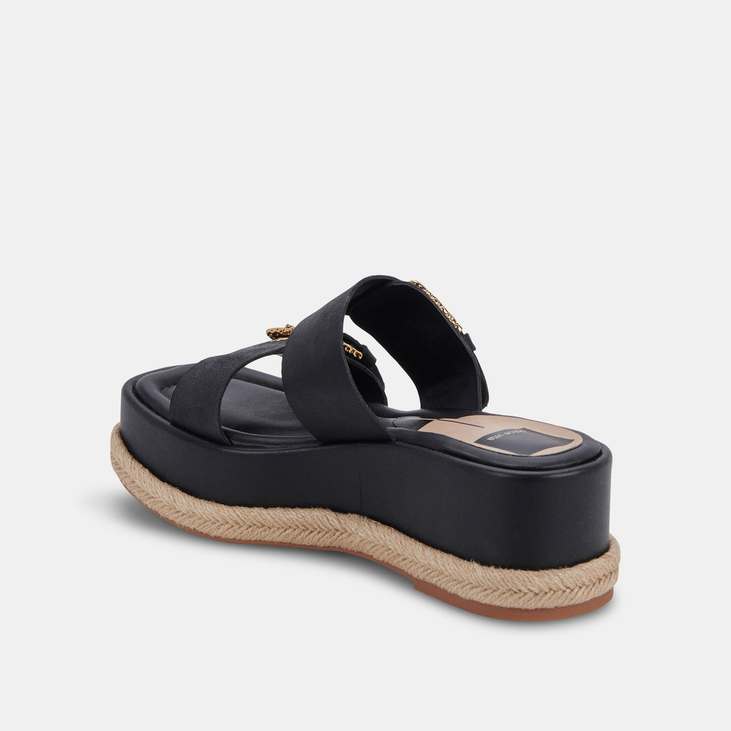 CANYON SANDALS BLACK LEATHER - image 5