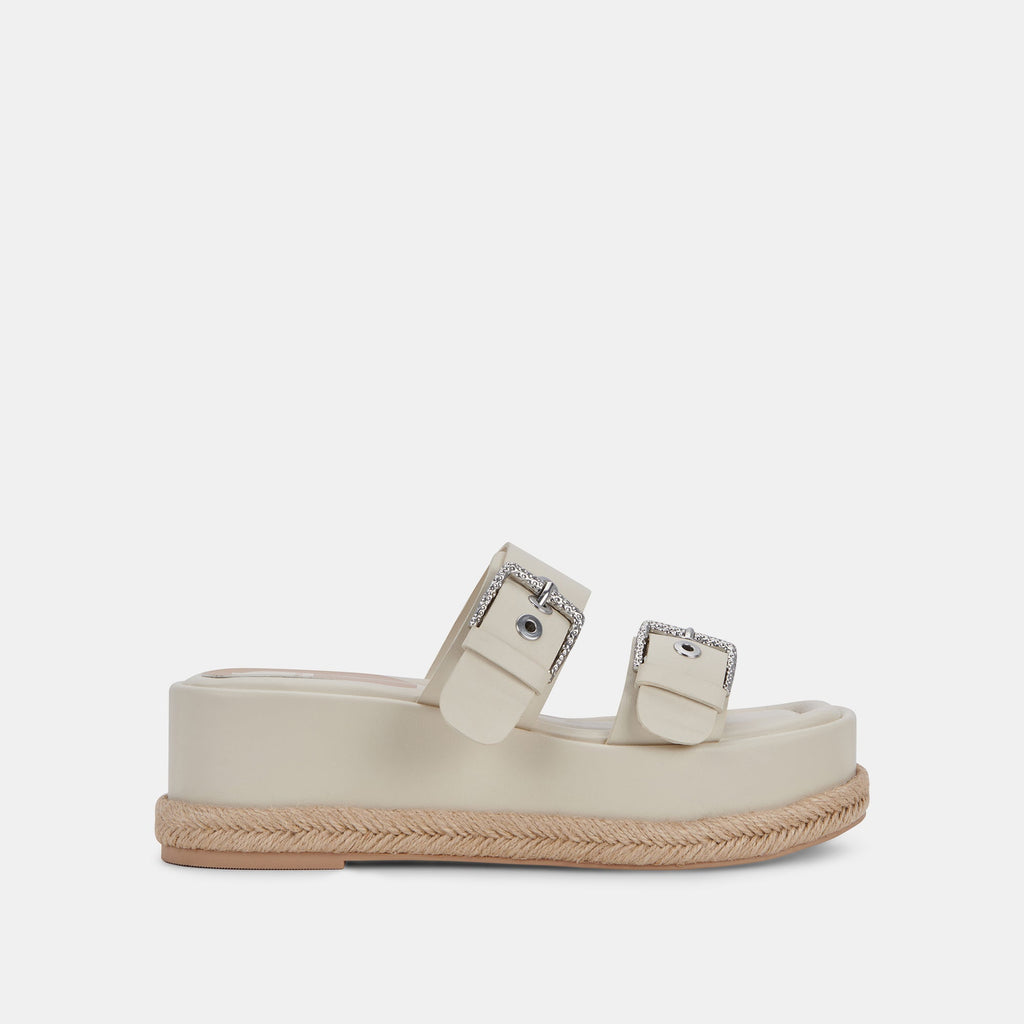 CANYON SANDALS IVORY LEATHER - re:vita - image 1
