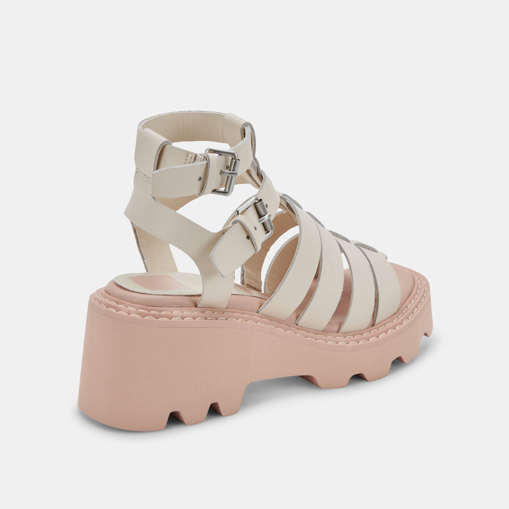 GALORE SANDALS IN IVORY LEATHER -   Dolce Vita - image 4