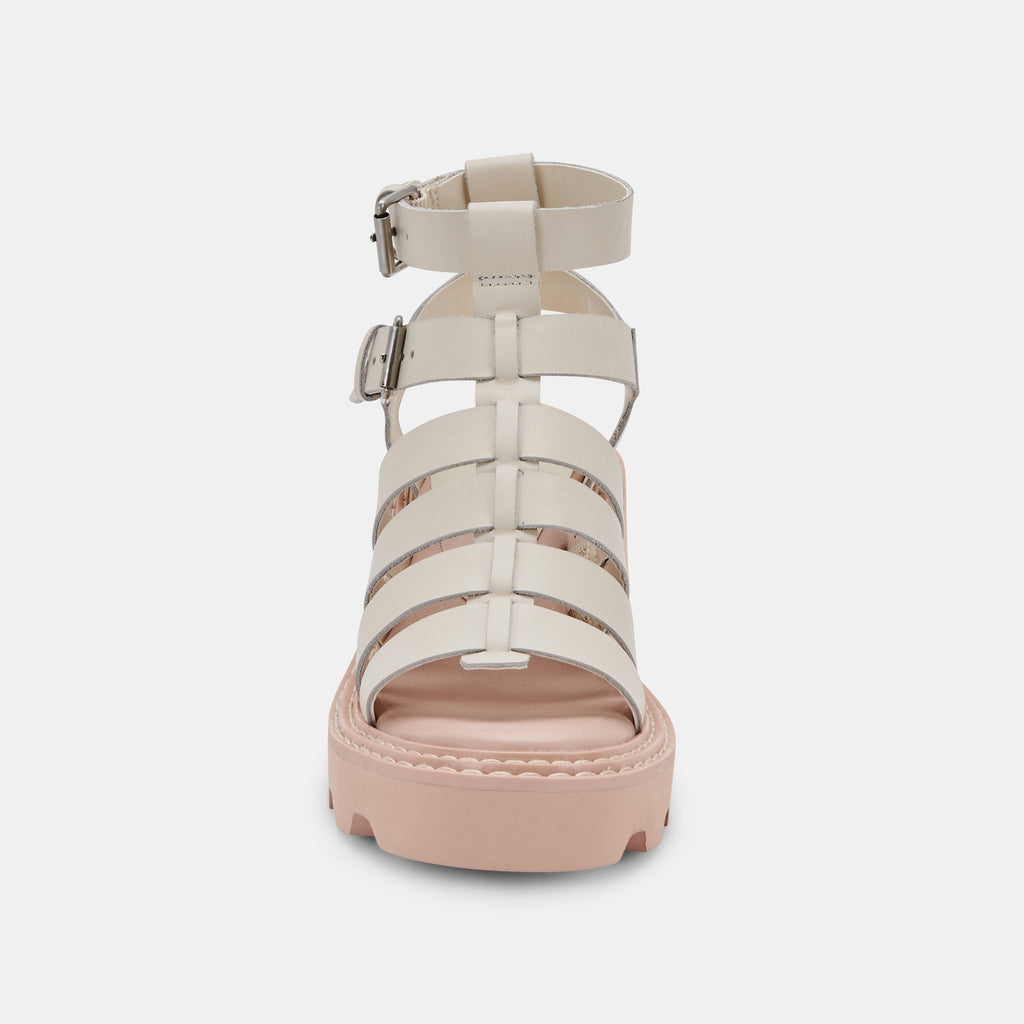 GALORE SANDALS IN IVORY LEATHER -   Dolce Vita - image 8
